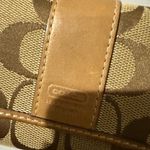 Coach  Signature‎ Wallet Brown Tan Trifold C Photo 4