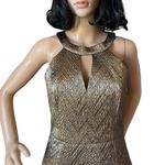 Trina Turk metallic zigzag jacquard cocktail dress size 2 Photo 4