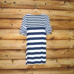 Lilly Pulitzer  Navy White Striped Jersey Dress Photo 5