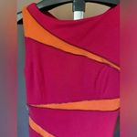 Adrienne Vittadini  HOT PINK‎ & ORANGE ZIPPER DRESS SIZE 4 Photo 3