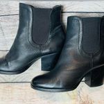 Scoop NYC Women Black Leather Ankle Boots Size 37 (US 7) Photo 4