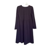 ZARA  Women Black Small Smock V Neck Baby‎ Doll Dress Photo 2