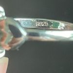 Oval green Jade heart ring size 9 Photo 8