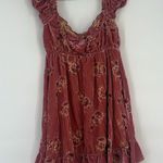 Lait Collection Faye Babydoll Velvet Minidress S Pink Size XS Photo 6