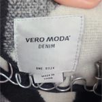 VERO MODA Landscape Black and White Cape  Denim One Size Photo 6