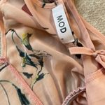 Pink Floral Romper Dress Photo 3