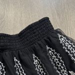ZARA  WOMAN NWOT Embroidered Tulle Skirt black with cream stitching Sz S Pull on Photo 4