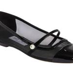 Jimmy Choo NIB Elisa Mesh Patent Leather Flat in Black Size 40.5 Photo 0