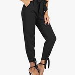 Grace Karin NEW  High Waist Pencil Pockets Bow-Knot Cropped Paper Bag Pants 2X Photo 5