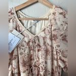 Polagram floral long sleeve maxi dress NWT large Photo 7