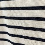 Ann Taylor  striped navy short sleeve dress with gold buttons in size Small Photo 5