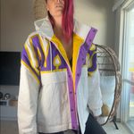 Nike NWT  X AMBUSH LAKERS WHITE PURPLE PUFF JACKET Photo 13