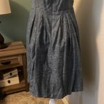 Madewell  Chambray Tie Front Cut Out Cami Dress Size 8 Photo 5