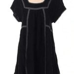 l*space L* Black Silver Trim Embroidered Boho Lynnie Tunic Dress Size Small NWT Photo 1