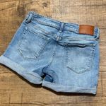 Lucky Brand  Women's High Rise The Roll Up Distressed Denim Shorts-Blue Photo 5