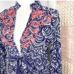 Athleta  Ikat Embroidered Long Sleeve Swim Tunic S Photo 1