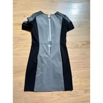 Loft  Size 4 Two-Tone Short‎ Sleeve Dress Colorblock Grey Black Photo 5