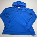 Columbia Womens XL Blue Fleece Pullover Hoodie With Front Pockets & Drawstring H Photo 7