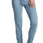 Pj Harlow  Ribbed Lounge Jogger Pants Light Blue Soft Modal Blend Size S Photo 0