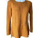 Anthropologie  Sparrow Mustard Gold Yellow Soft Oversized Tunic Sweater, Sz L Photo 5