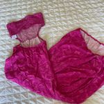 Hurley  pink Hibiscus side cutout maxi dress Photo 9