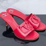 Valentino Garavani Vlogo red patent leather slide sandal size IT 36 US 6 Photo 0