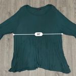 Olivia Sky  Teal Blouse with Flared Sleeves Photo 5