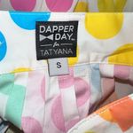 Dapper day for Tatyana Disney Gloria Dot candy print pleated skirt size Small White Photo 2