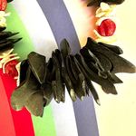 Wood beaded shell black red white beaded statement necklace Photo 6