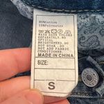 SheIn  Straight Leg Jeans Painted Back Pink Green Angel Photo 11