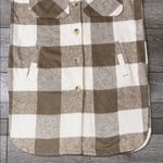Ashley by 26 International  Checkered Outerwear Botton-Down Long vest/Shacket Photo 3