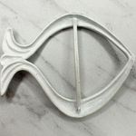 Vintage Metal White Fish Scarf Slide Shirt Tie Bar Belt Buckle Photo 1