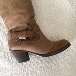 Anthropologie SixtySeven 67 Martingale Bow Leather Riding Boots Brown Women's Photo 5