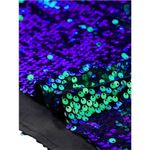 Allegra K  Green and Blue Sequined Shining Adjustable Straps Sparkle Cami Top Photo 5