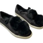 J/Slides nyc Pom Pom black fashion lace up low top loafer sneakers size 6.5 Photo 0