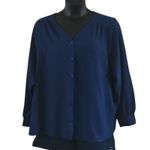 D&Co Denim & Company Blue Button Photo 6