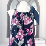 Ellen Tracy Ibiza Halter Tie Maxi Dress, Balinese Floral Pink, Size XL New w/Tag Photo 4