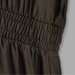 New ATM Women's Black Charmeuse Silk Jumpsuit Size L Photo 4