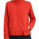 Orvis  Activewear Jacket Women L Rust Orange Full Zip Pockets Outdoors Athleisure Photo 0