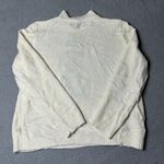 Alfred Dunner  Sweater Womens S Cream Floral Embellishment Pullover Sweater‎ Photo 1