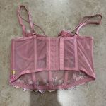 Victoria's Secret  Embroidered Unlined Strappy Corset
Top Dusty Rose XS Photo 2