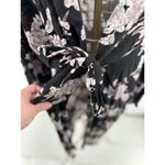 Spiritual Gangster Womens Black Taupe Floral Tie Waist Maya Kimono Jacket OS Photo 6