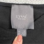 Lysse ⭐️  Long Sleeve Black Long Sleeve Curved Hem Blouse Size Small EUC Photo 2