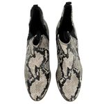 Dr. Scholl's Black & Ivory Snakeskin Print Faux Leather Booties Size 6 Boots Photo 3