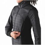 Lululemon FIRST MILE Black Quilted Hooded Jacket Size 6 Photo 2
