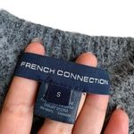 French Connection Size S Plush Oversized Mock Neck Sweater Gray Soft Mininalist Photo 1
