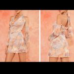 Pretty Little Thing Pale Pink Renaissance Shift Dress Photo 2