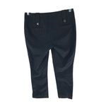 Karen Millen Womens Dress Pants Pintuck Kick Boot Crop Black Stretch 8 Photo 1