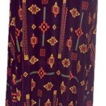 LuLaRoe NWOT Printed Stretch Maxi Skirt Boho Geometric Purple XS Photo 1