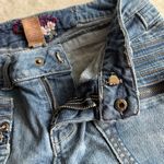 Candie's VTG Denim Jean Y2K Shorts Womens Size 3 Blue Zip Pockets Cuffed Low Rise Photo 11